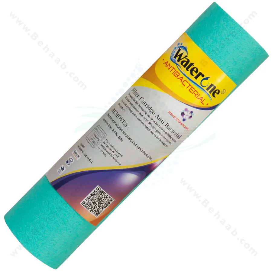 فیلتر الیافی آنتی باکتریال تصفیه آب water one - Antibacterial Polypropylene Filter Cartridge
