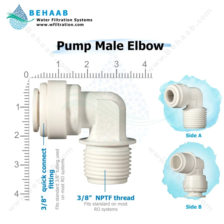 زانو پمپ نیمه صنعتی - Pump Male Elbow Semi-Industrial